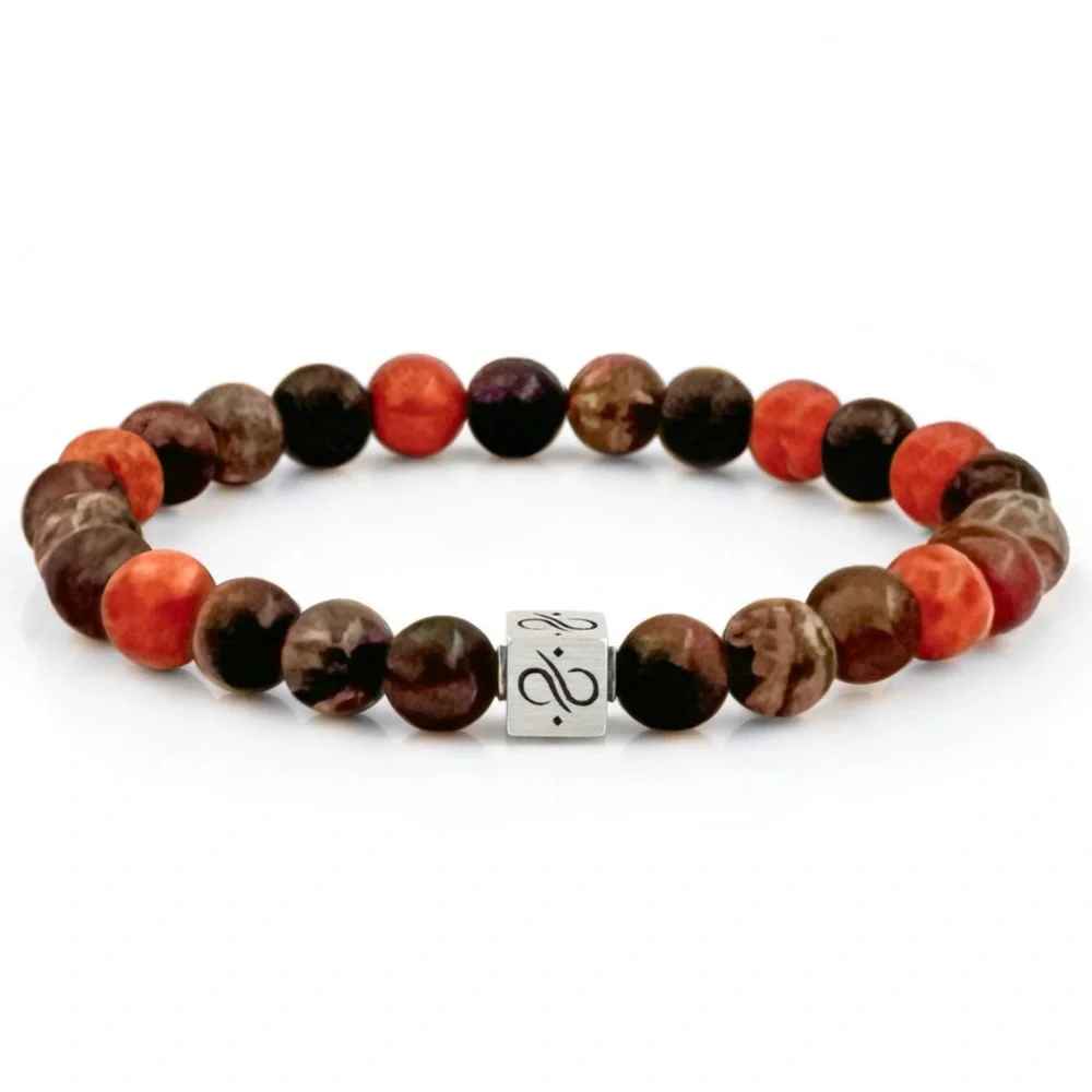 AURUM BROTHERS • Tiger’s Eye Carnelian Spiritual Bead Bracelet - Picture 1 of 5